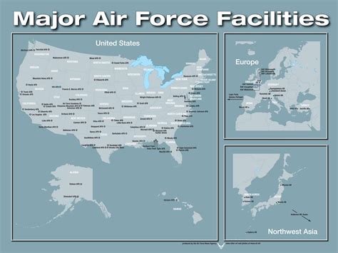 Map of Air Force Bases